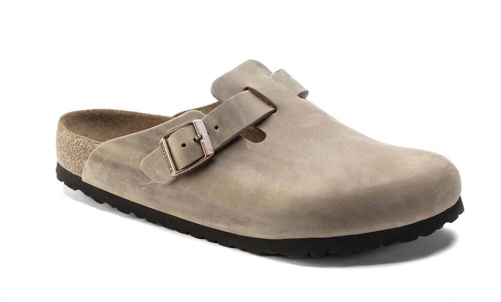 NEW BIRKENSTOCK unisex - boston leather clog in brown